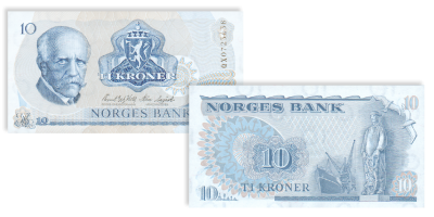 Norges siste 10-kroneseddel!